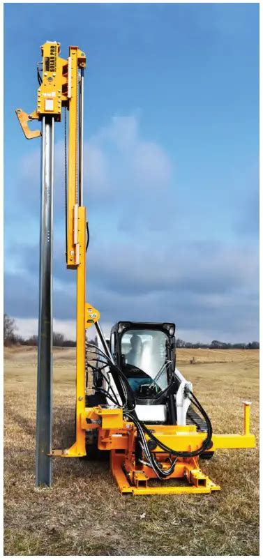 solar powered skid steer|solar pro pile driver attachment.